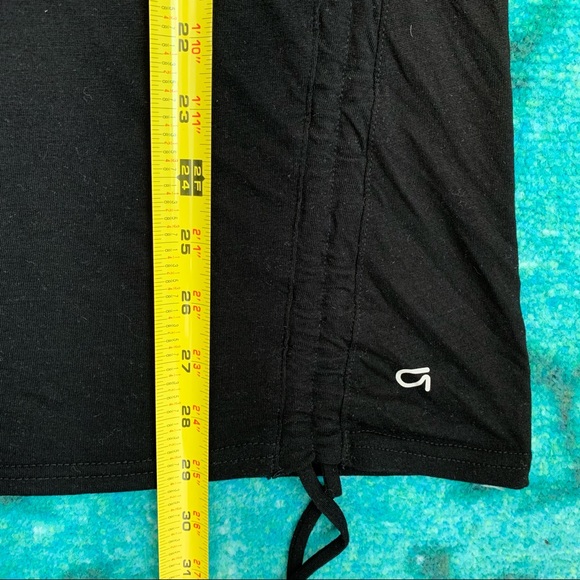 GapFit Long Sleeve Tunic w/Drawstring Side BLACK - Picture 11 of 11